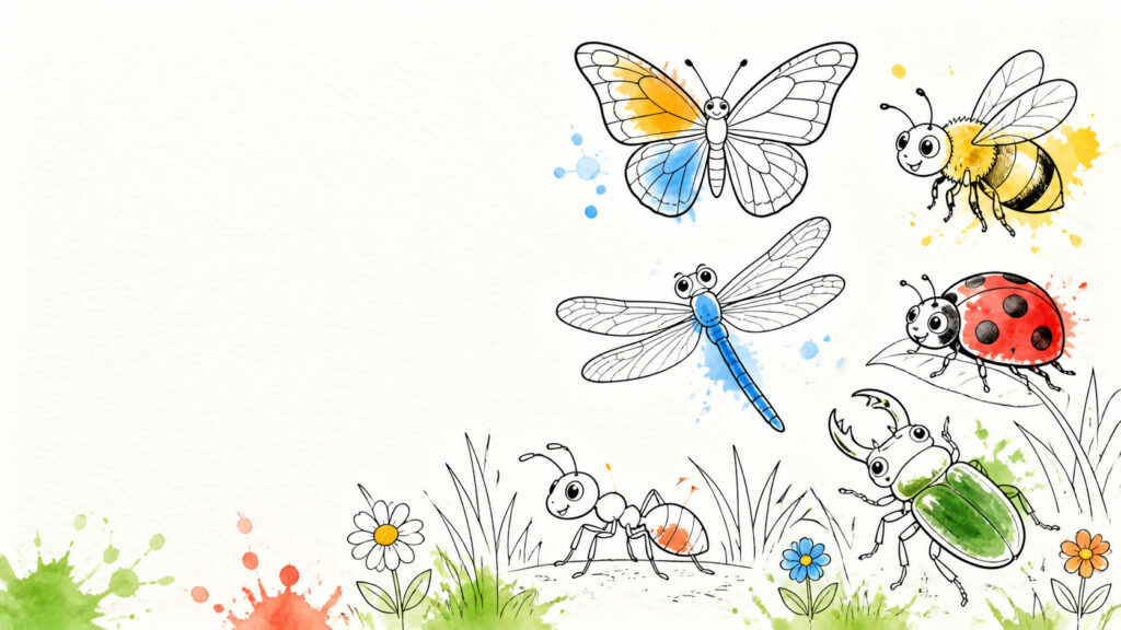 Alle Insekten Deutschlands zum Ausmalen von MOWOLI
