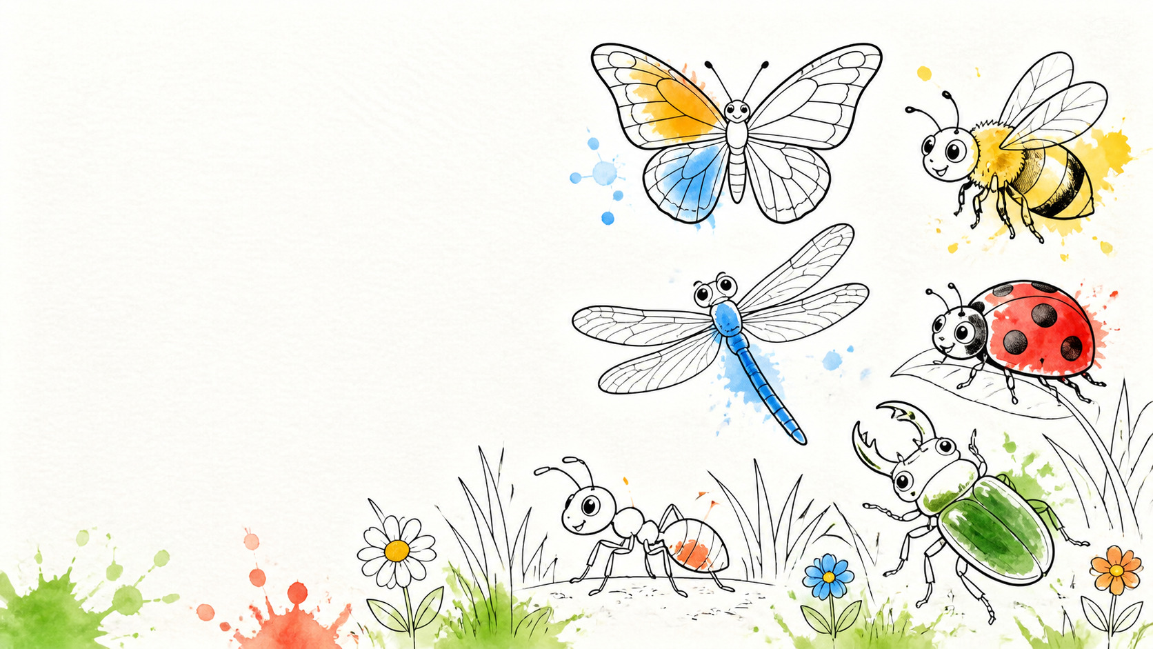 Alle Insekten Deutschlands zum Ausmalen von MOWOLI