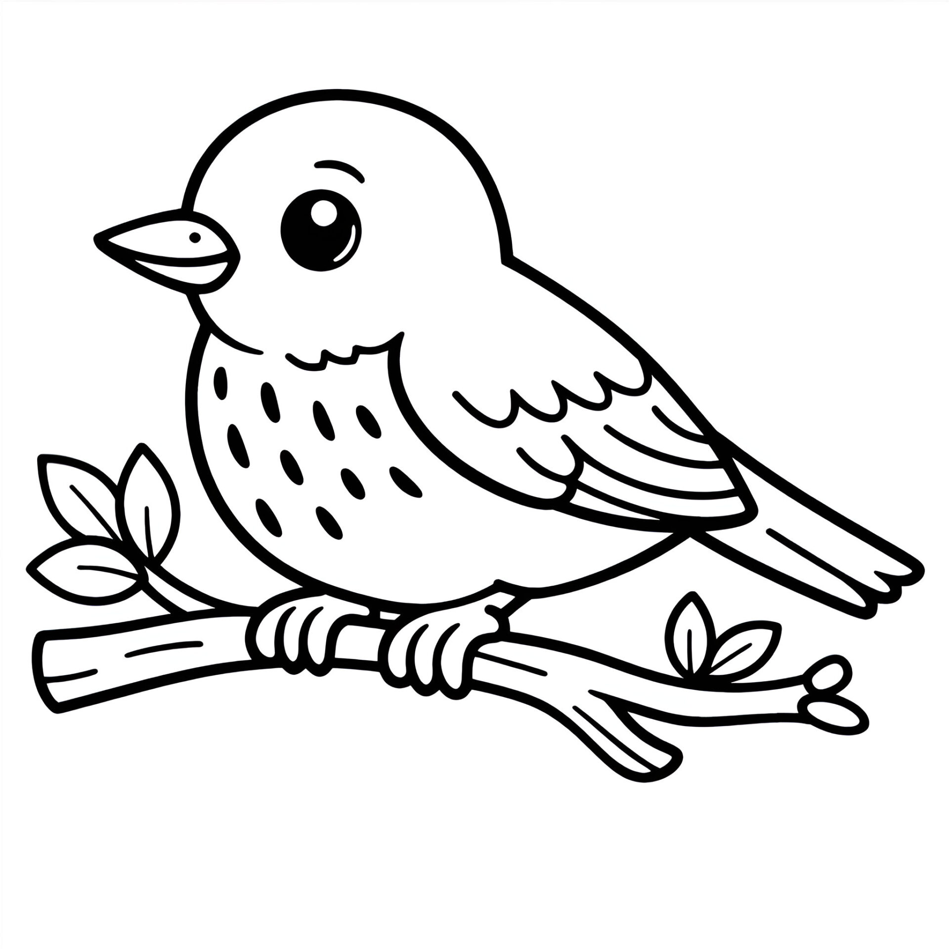 Baumpieper Ausmalbild kostenlos – Malvorlage zum Ausdrucken für Kinder von MOWOLI