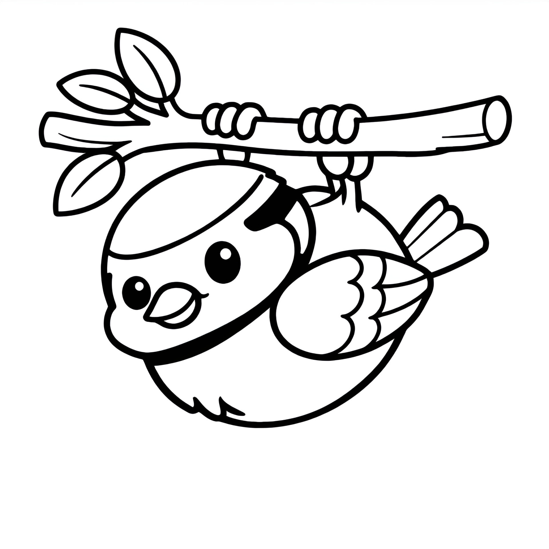 Blaumeise Ausmalbild kostenlos – Malvorlage zum Ausdrucken für Kinder von MOWOLI