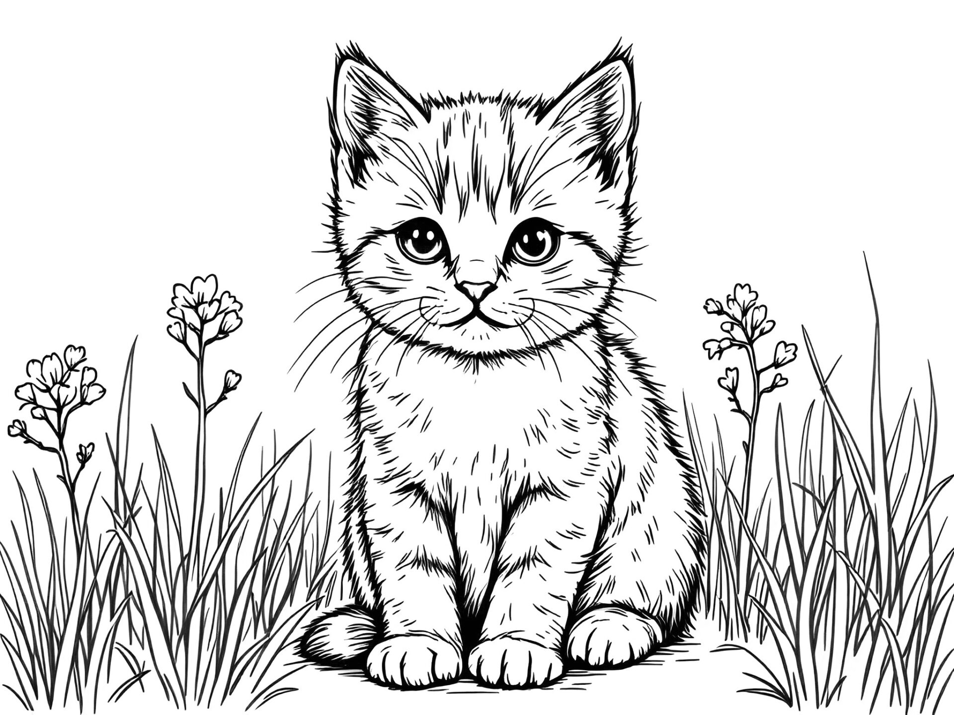 Ausmalbild Britisch Kurzhaar – Malspaß für kleine Katzenfreunde 🐱 von MOWOLI