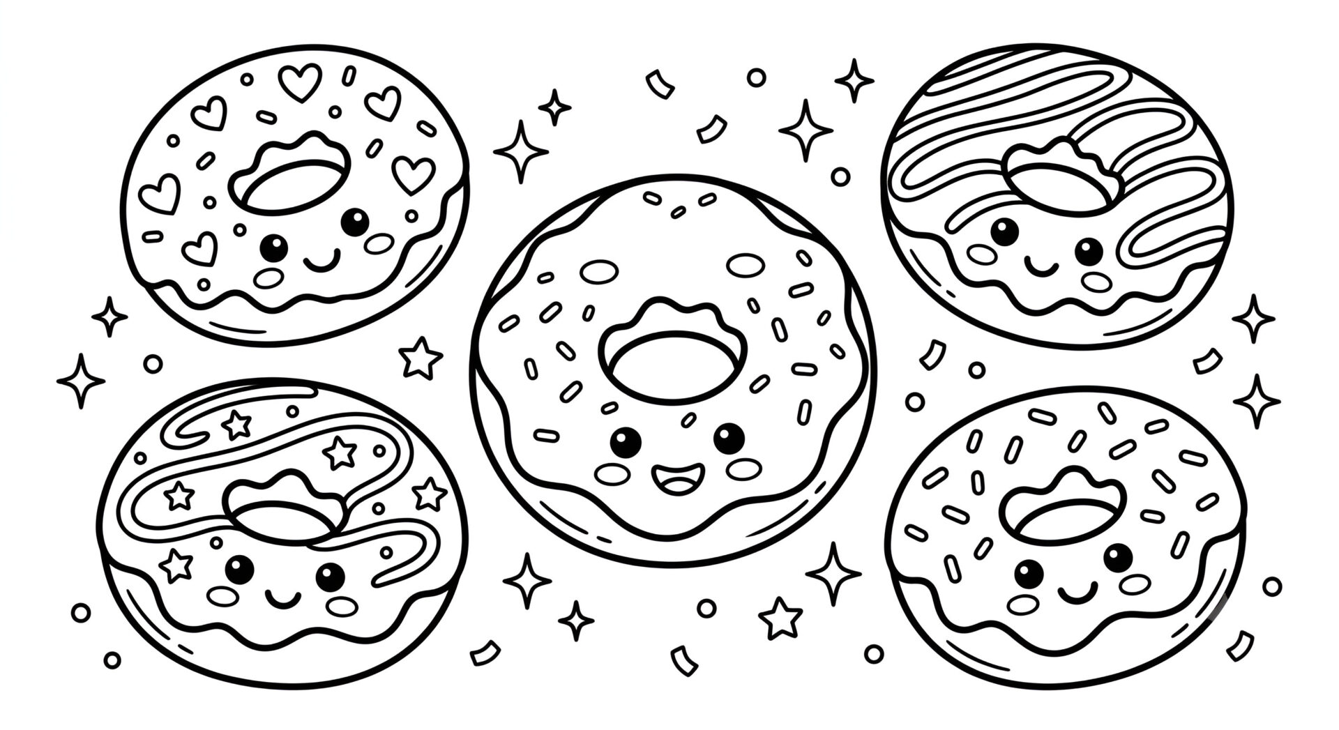 kurz nach dem muster: Lustiges Ausmalbild mit zwei tanzenden Avocados im Kawaii-Stil zum Ausdrucken von MOWOLI