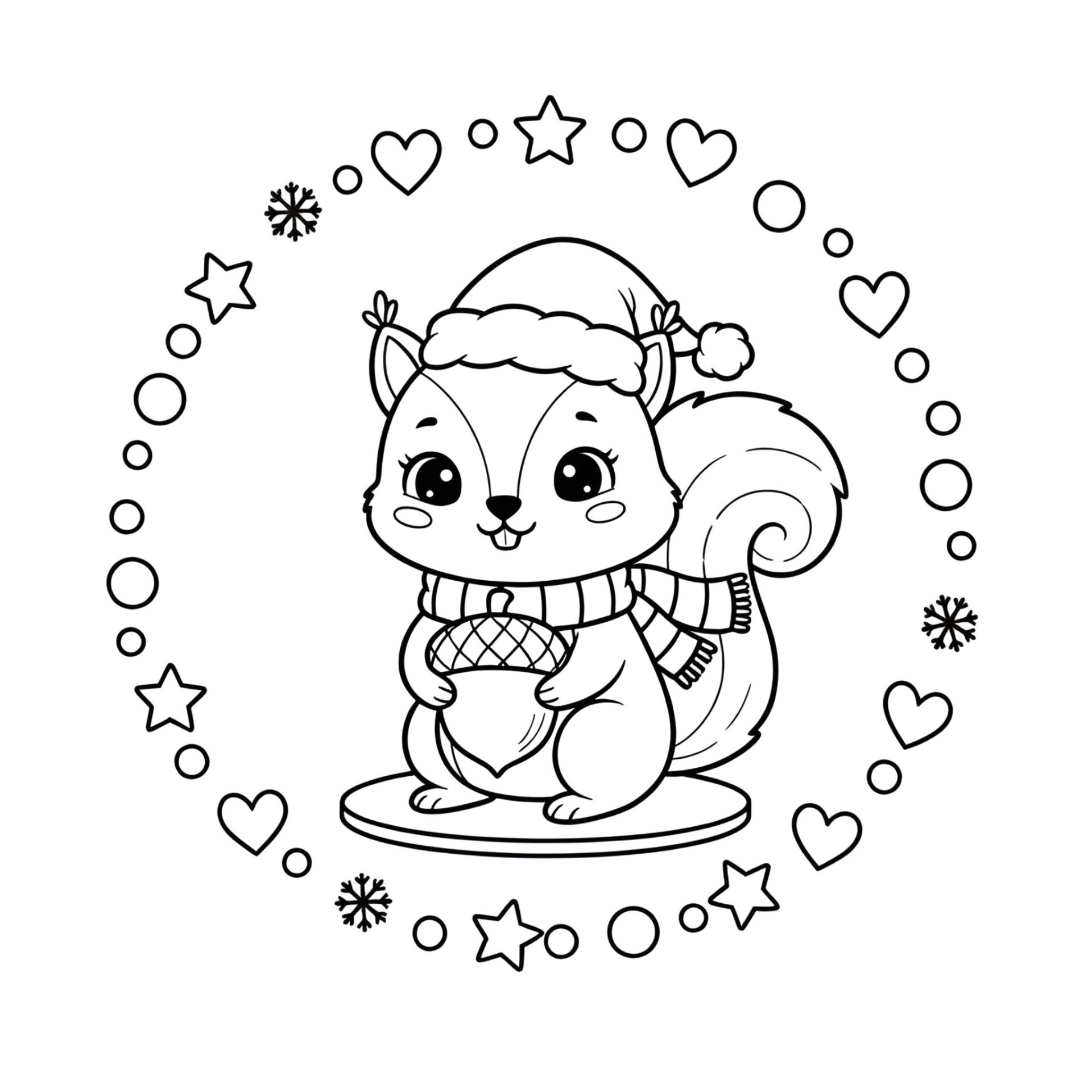 Eichhörnchen mit Nuss 🐿️🌰 Niedlicher Waldspaß für Kinder von MOWOLI