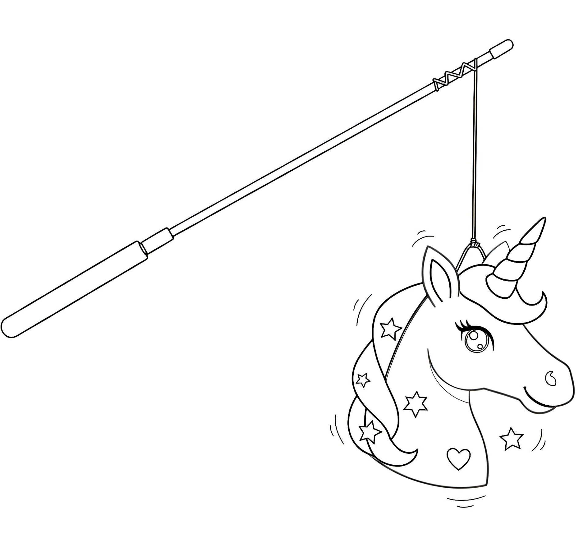 Ausmalbild Einhorn-Laterne – Magischer Malspaß für kleine Träumer! ✨ von MOWOLI