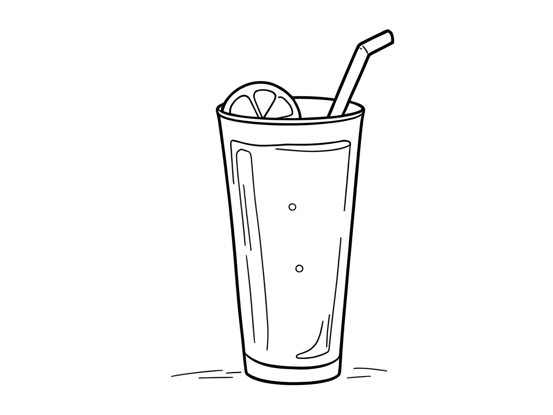 Ausmalbild Eistee – Erfrischender Malspaß für kleine Sommerfans 🍹 kostenlos zum Download