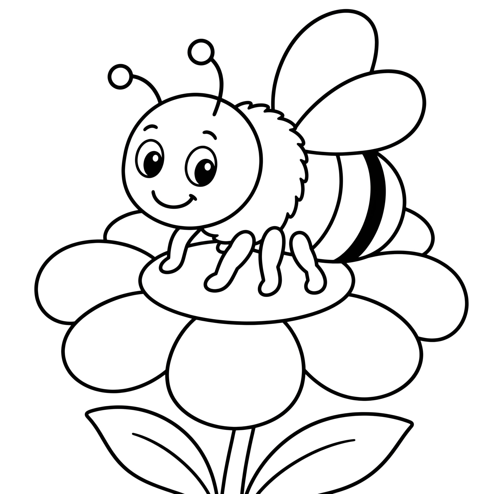Erdhummel Ausmalbild kostenlos – Malvorlage zum Ausdrucken für Kinder von MOWOLI