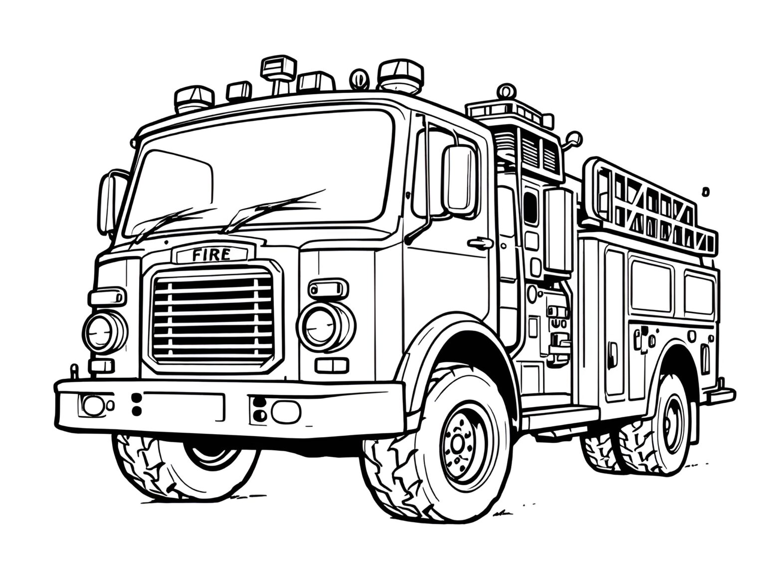  Foto zu Ausmalbild Feuerwehrauto - MOWOLI 🌈 Deine bunte Kinderwelt! 