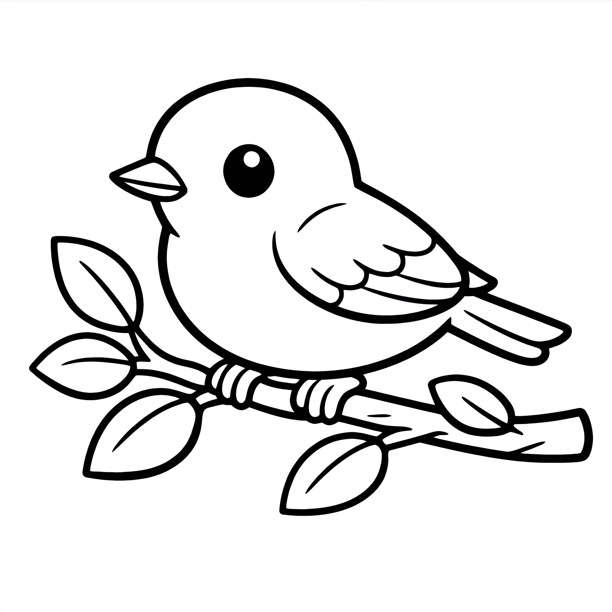 Fitis Ausmalbild – Kostenlose Malvorlage zum Ausdrucken