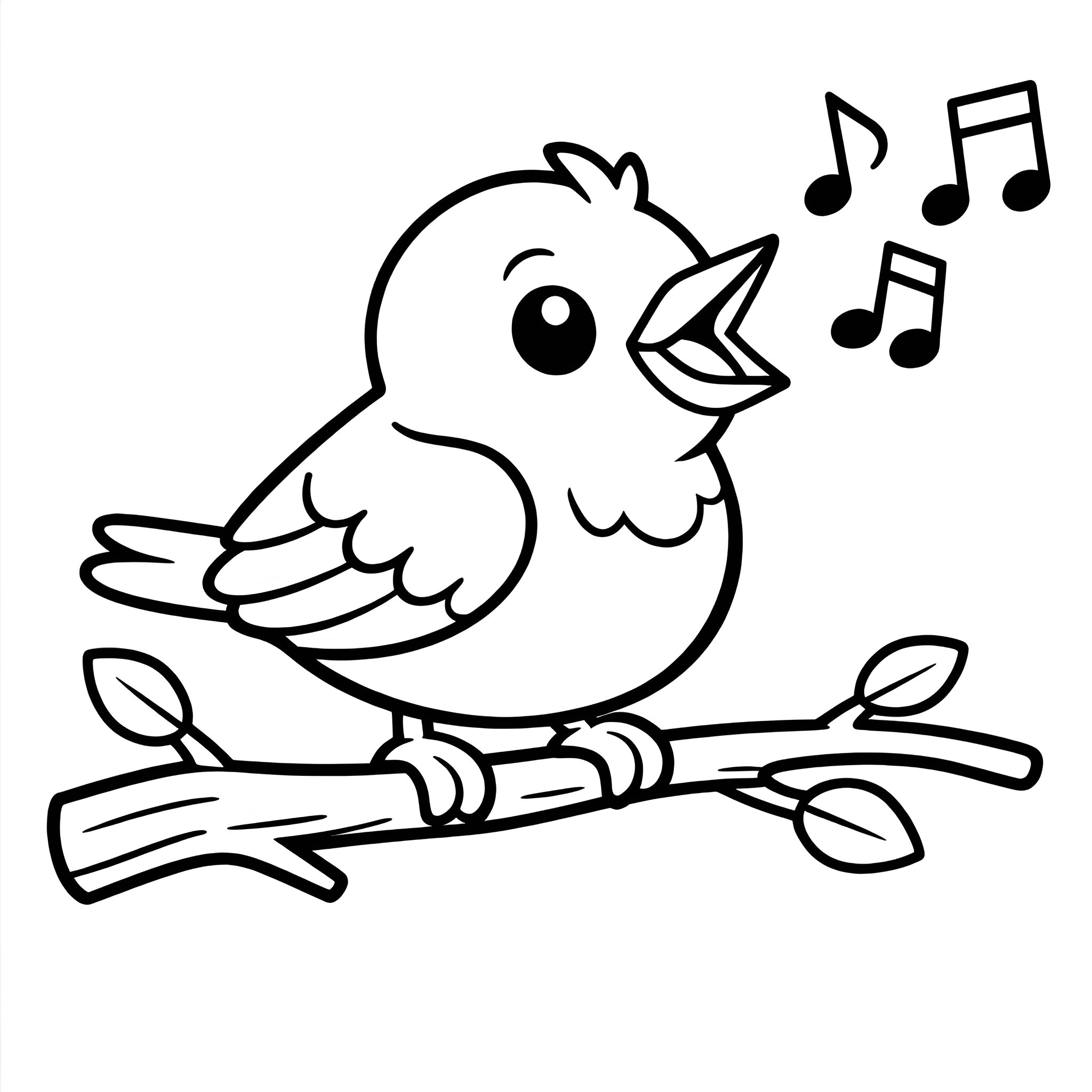 Gelbspötter Ausmalbild – Kostenlose Malvorlage zum Ausdrucken