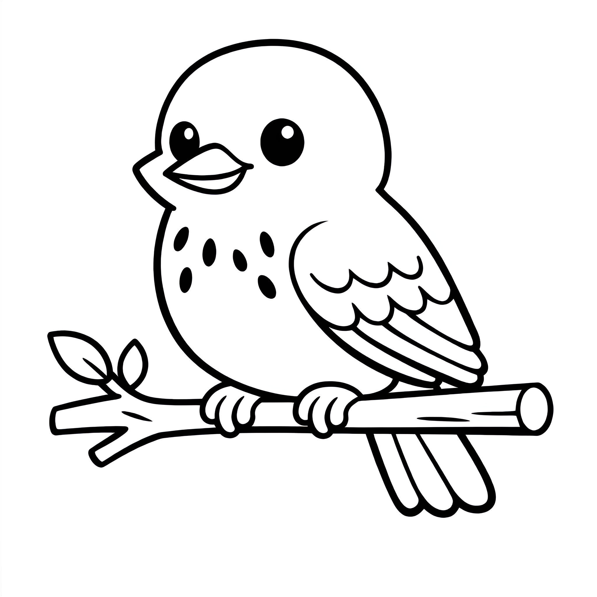 Grauschnäpper Ausmalbild – Kostenlose Malvorlage zum Ausdrucken