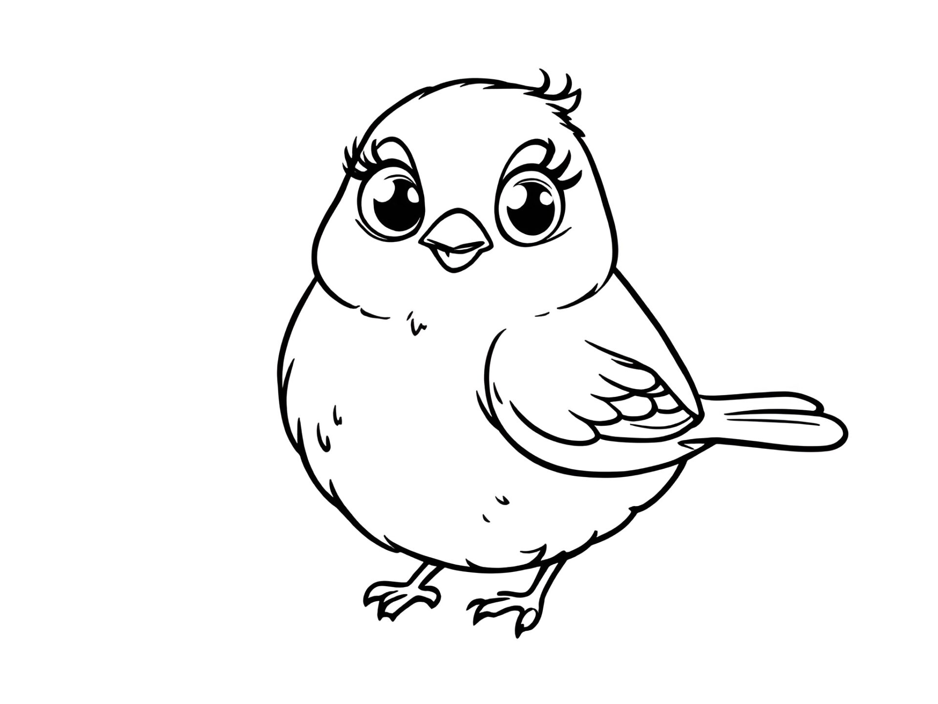 Ausmalbild Grünfink – Kleiner Gartenvogel zum Ausmalen von MOWOLI 🐦🌿