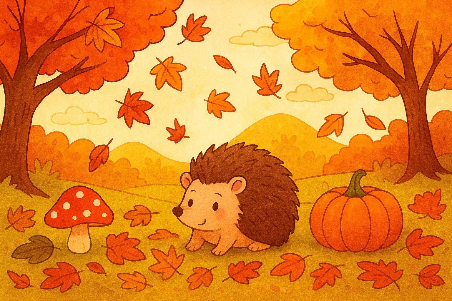 Herbst Ausmalbilder & Malvorlagen für Kinder Herbstmotive kostenlos – MOWOLI