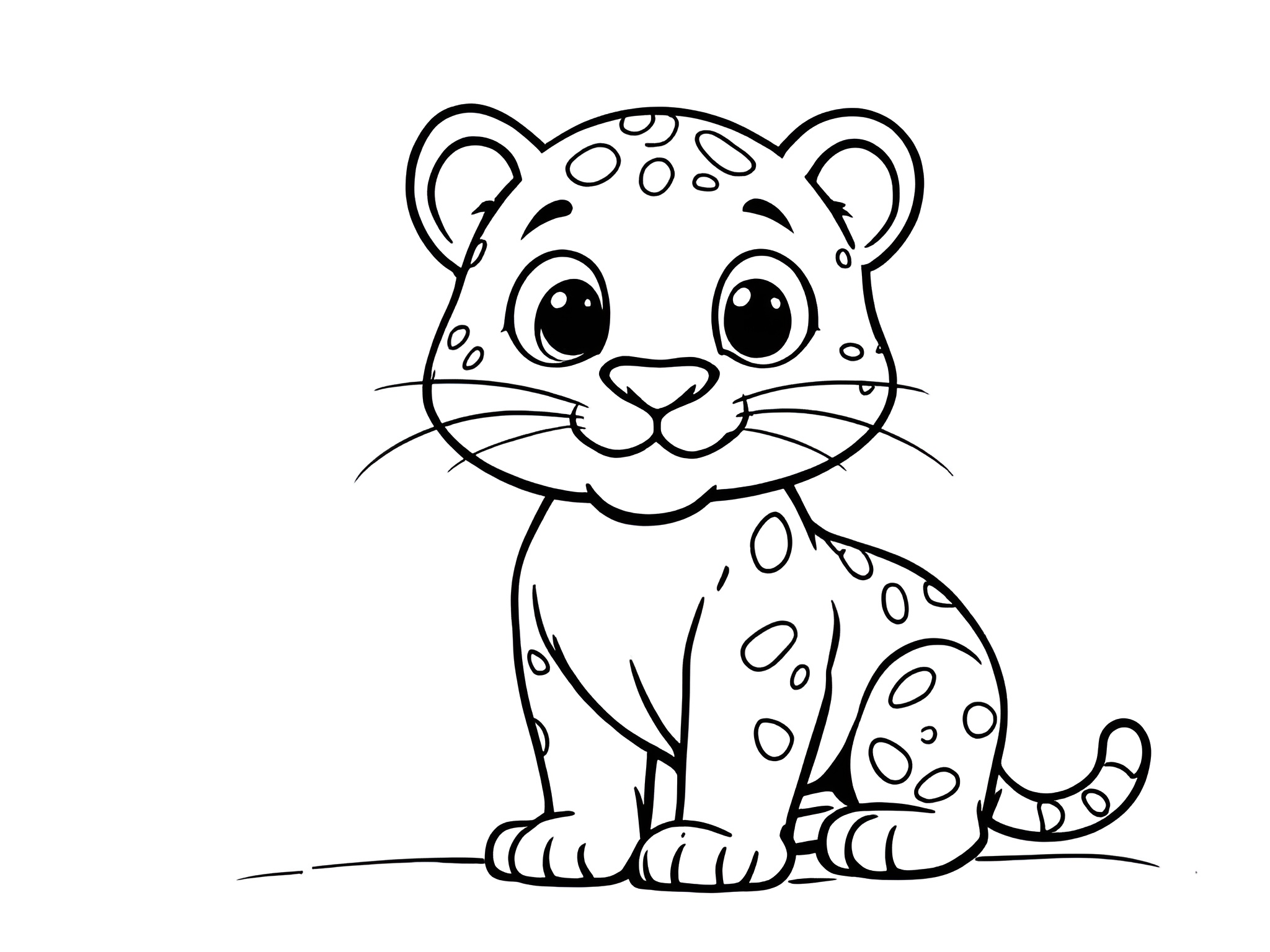 Ausmalbild Jaguar 🐆 Wildes Malabenteuer im Regenwald von MOWOLI