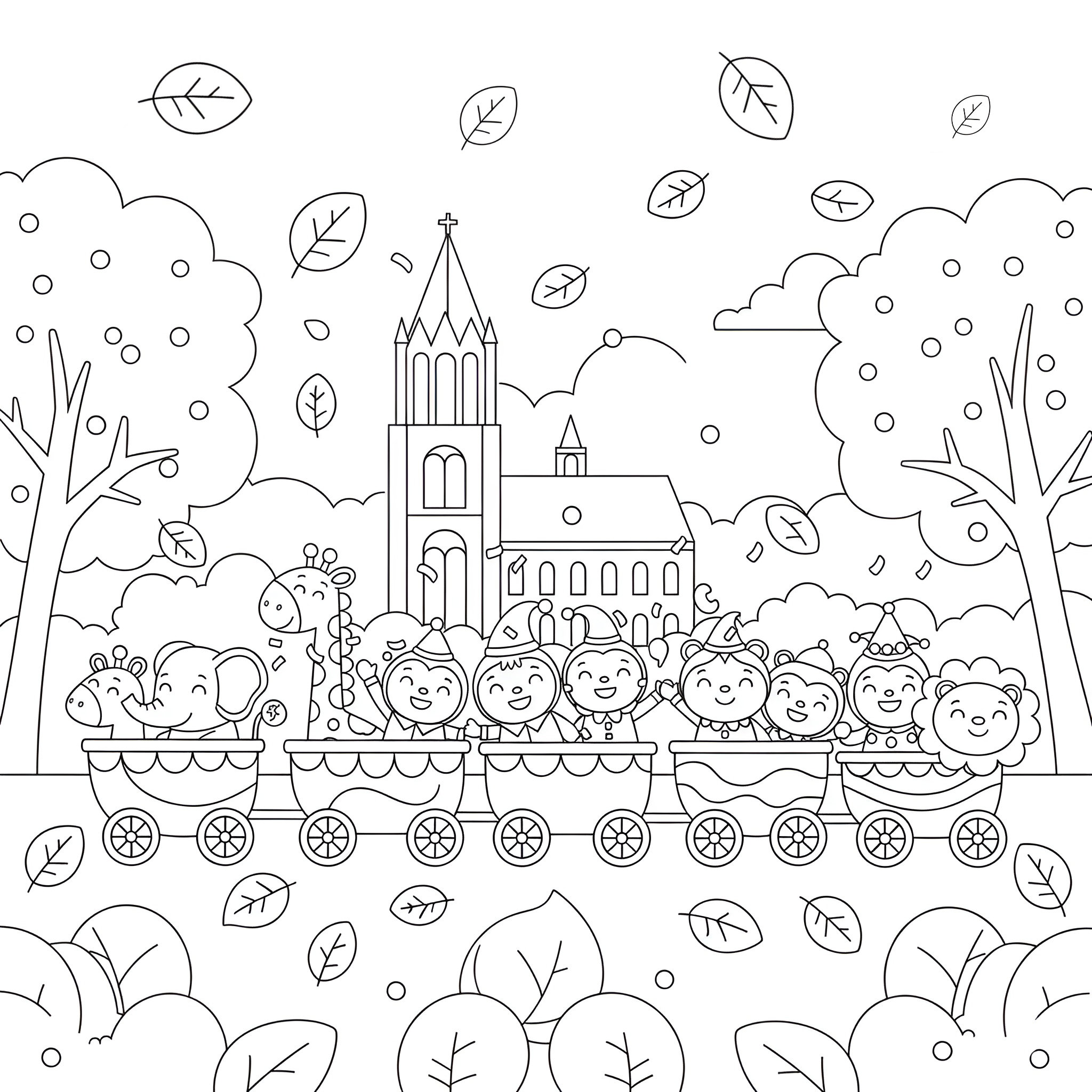 Ausmalbild Kölner Karneval