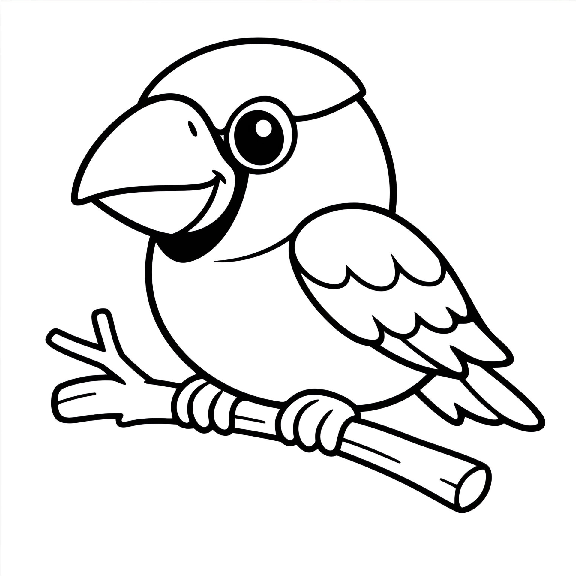 Kernbeisser Ausmalbild kostenlos – Malvorlage zum Ausdrucken für Kinder von MOWOLI