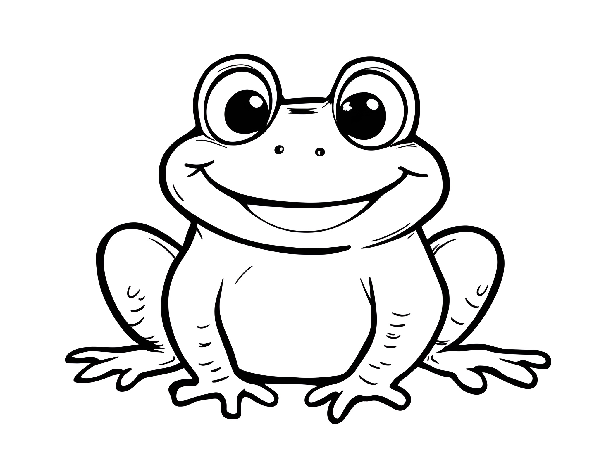 Ausmalbild Kröte – Kreativer Malspaß mit einem geheimnisvollen Gartenbewohner 🐸 von MOWOLI