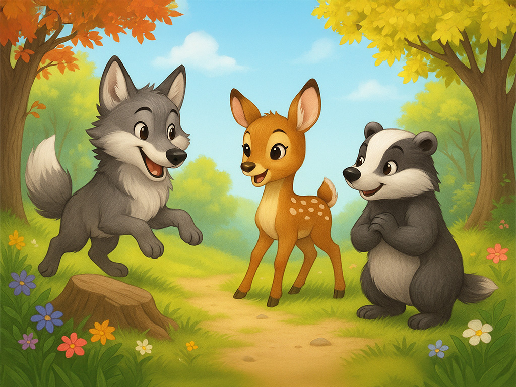 Malvorlagen und Ausmalbilder von Waldtieren für Kinder von MOWOLI