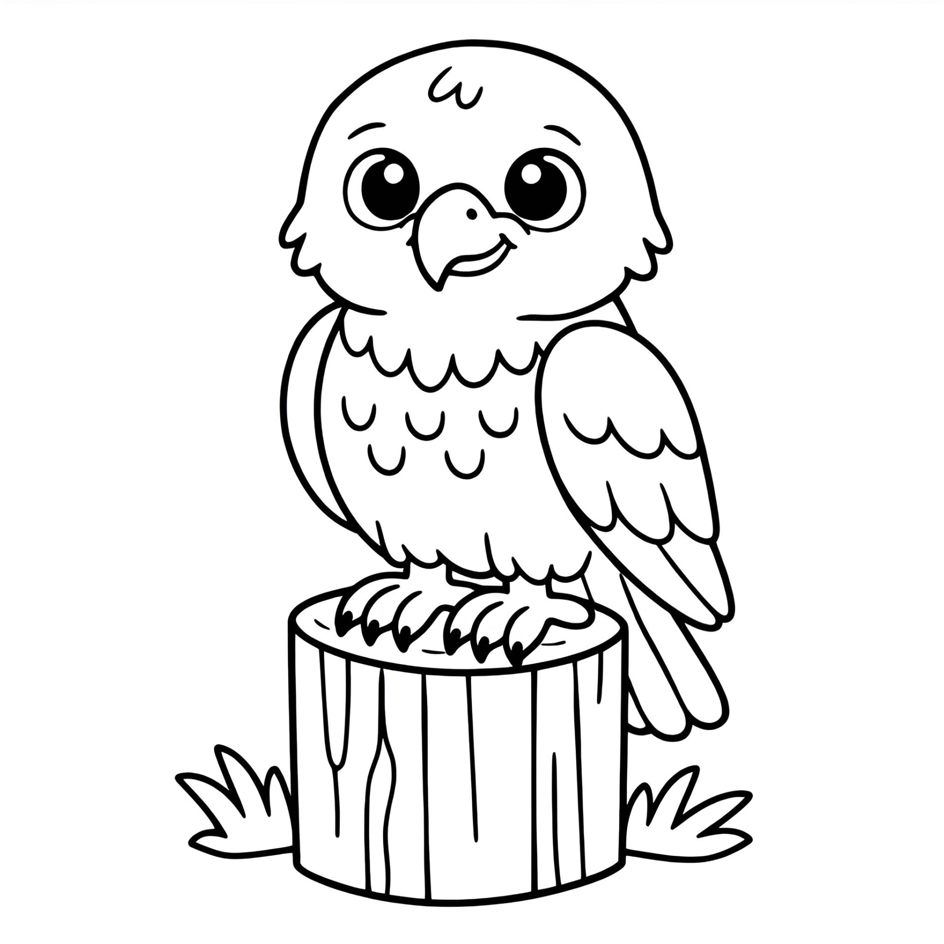 Mäusebussard Ausmalbild kostenlos – Malvorlage zum Ausdrucken für Kinder von MOWOLI