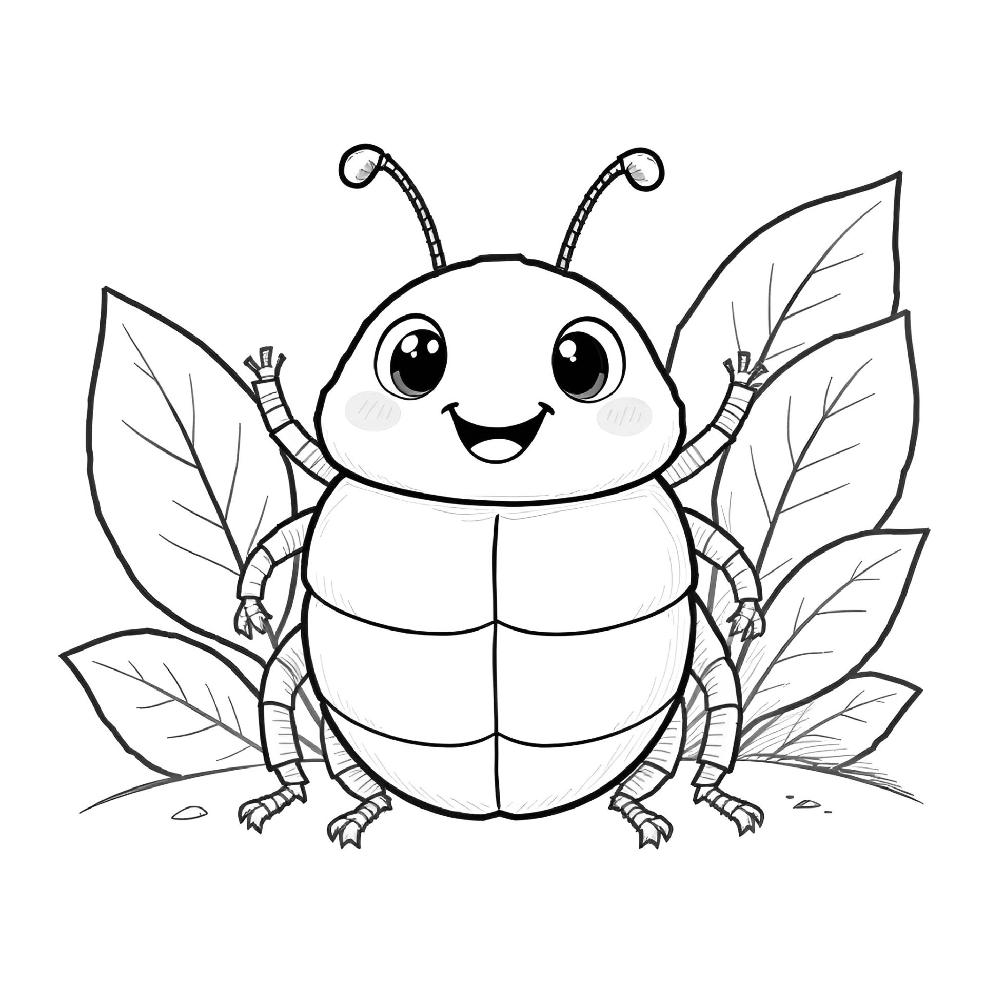 🎨 Ausmalbild Mistkäfer – Perfekt für kleine Naturforscher von MOWOLI