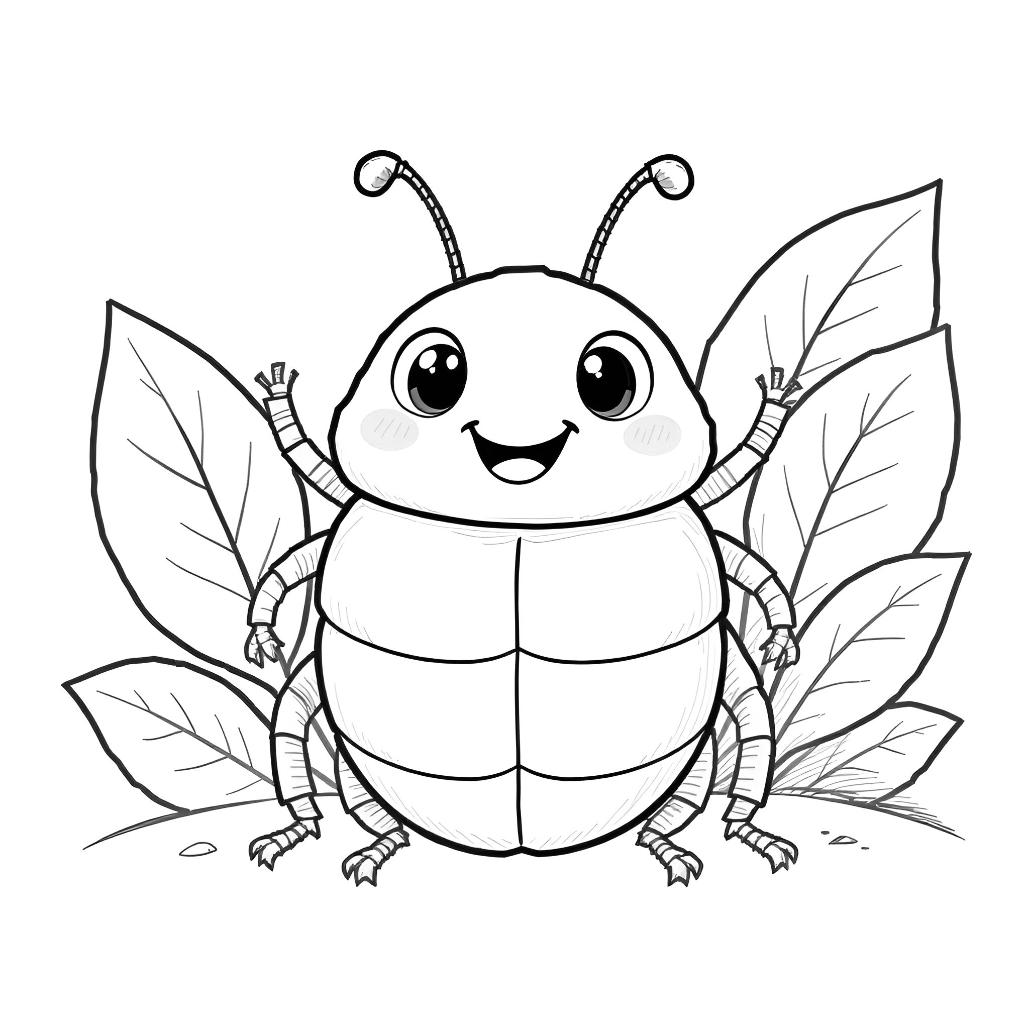 🎨 Ausmalbild Mistkäfer – Perfekt für kleine Naturforscher von MOWOLI