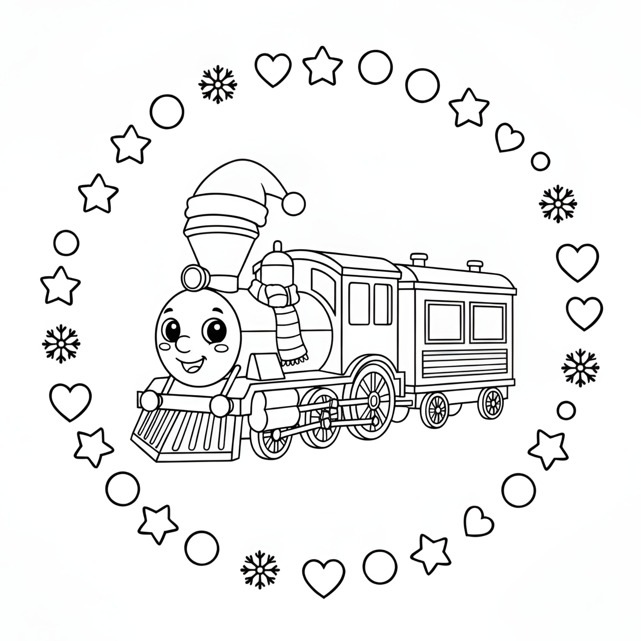 Ausmalbild Modelleisenbahn 🚂