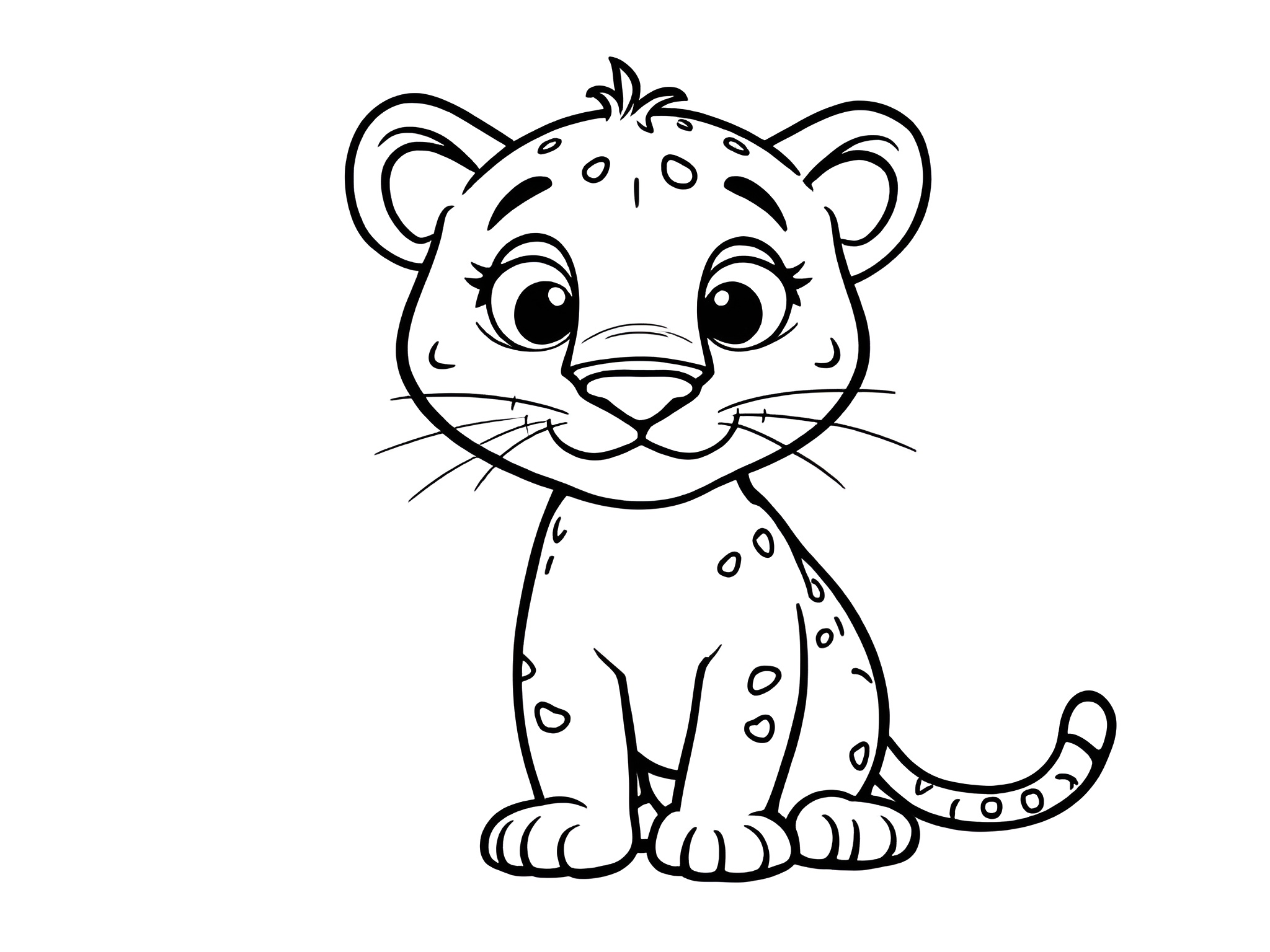 Ausmalbild Panter – Geheimnisvoller Malspaß für kleine Raubkatzen-Fans von MOWOLI 🎨🌙