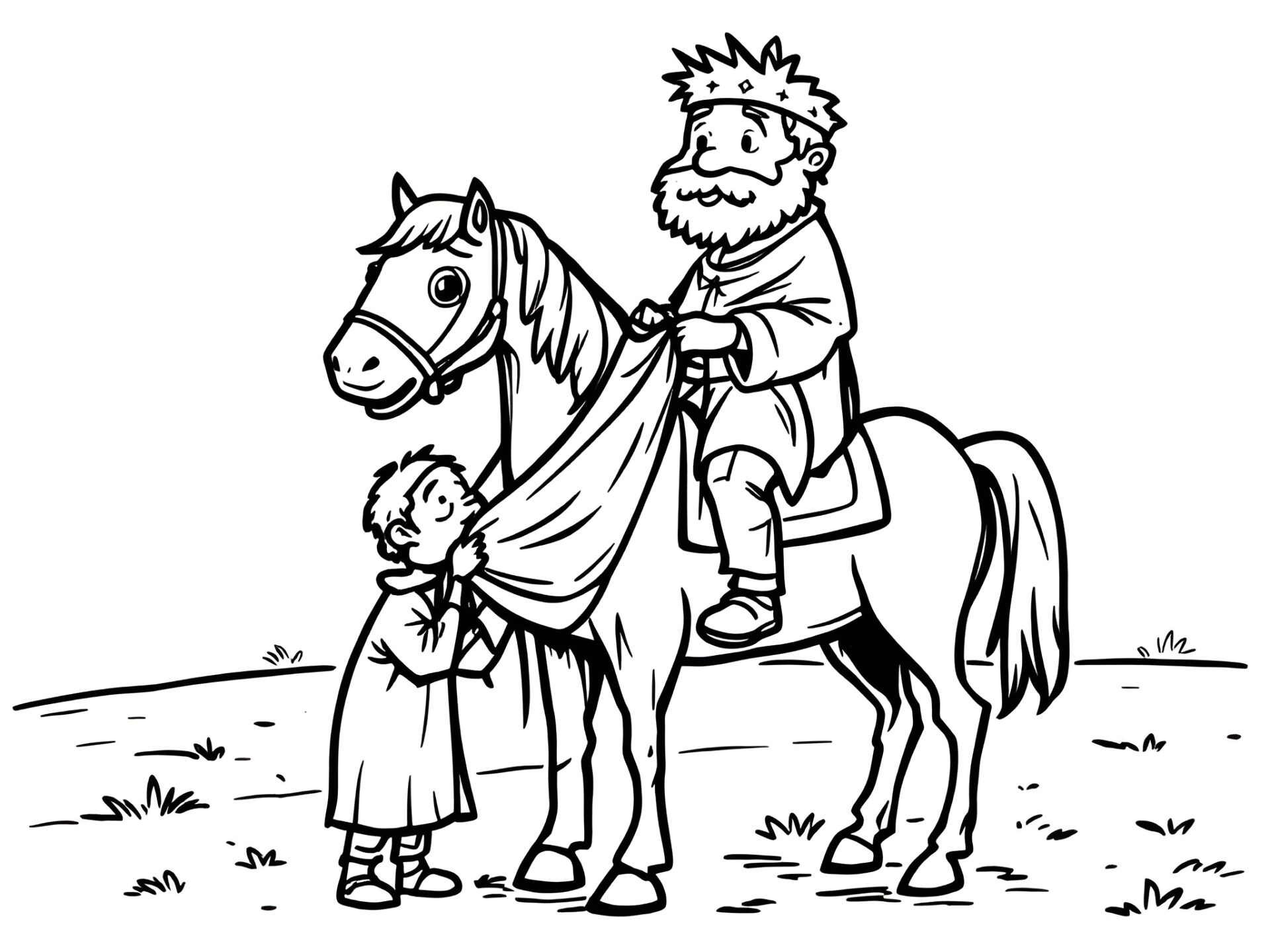 Ausmalbild Sankt Martin – Ein leuchtendes Herbstabenteuer für Kinder! 🏮 von MOWOLI