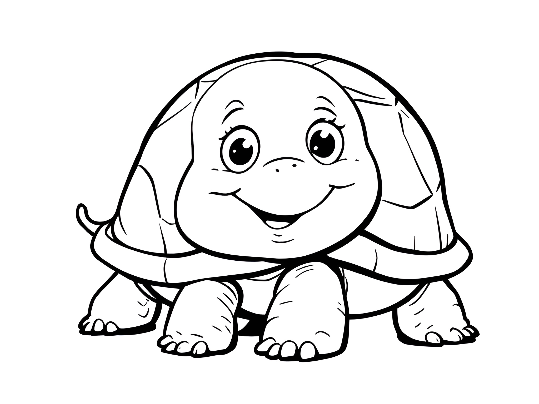 Ausmalbild Schildkröte – Ruhiger Malspaß für kleine Naturliebhaber 🐢 von MOWOLI