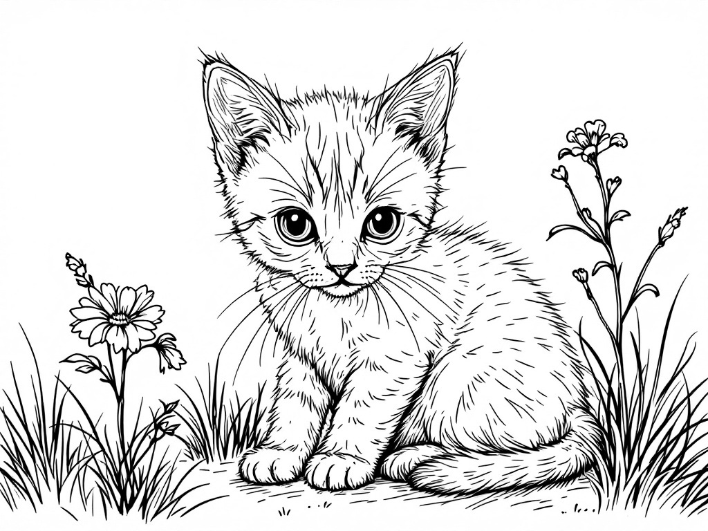 Ausmalbild Siamkatze – Königliche Farbmagie für kleine Kunstentdecker 🐱 von MOWOLI