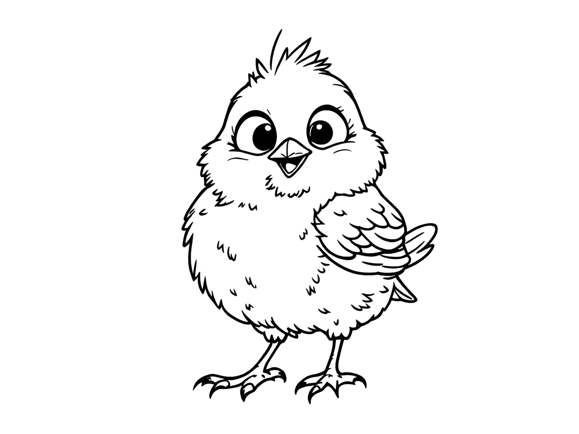 Ausmalbild Singdrossel – Fröhlicher Waldvogel für kleine Naturentdecker von MOWOLI 🐦🌳