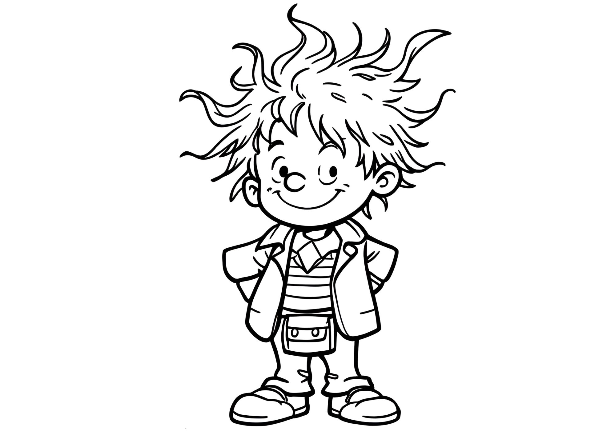 Ausmalbild Struwwelpeter – Für kleine Fans klassischer Kinderliteratur! ✂️📚 von MOWOLI