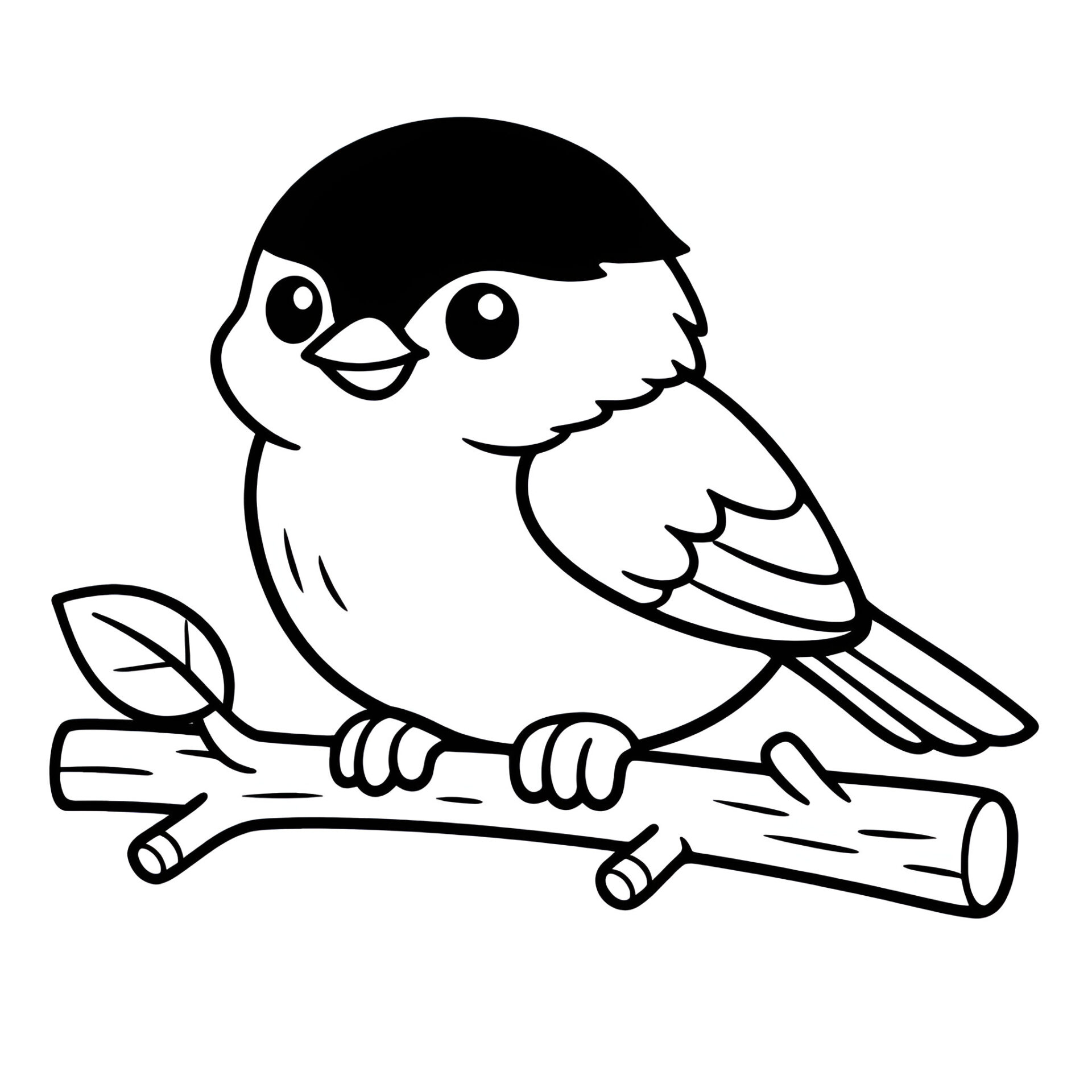 Sumpfmeise Ausmalbild kostenlos – Malvorlage zum Ausdrucken für Kinder von MOWOLI
