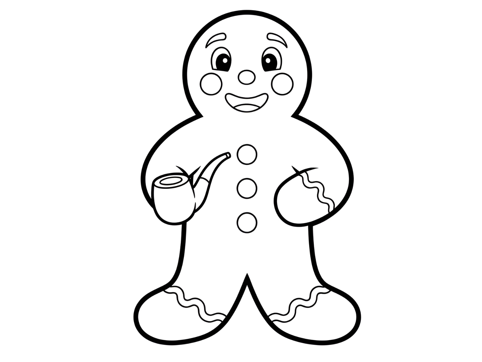 Ausmalbild Weckmann – Leckere Herbsttradition zum Ausmalen & Entdecken! 🍁